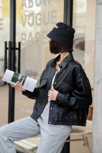 秋季皮衣外套，女装皮衣，卡薇尔