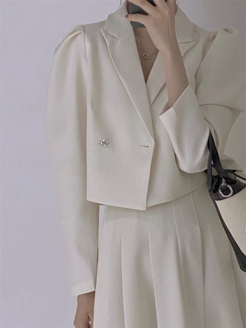 小西服套装，女装职业装，驿谷