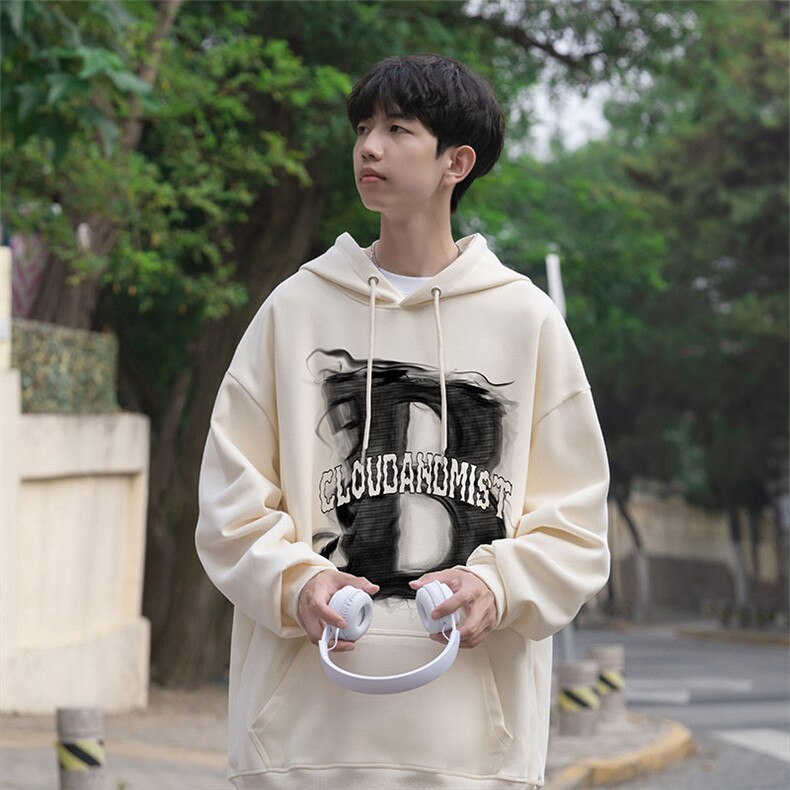 2025秋季男潮流休闲wlcm7829卫衣连帽仿棉特批35控59,男装卫衣,星座605(原A050)