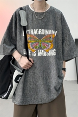 风复古亚麻短袖男棉麻t恤男半袖ZT71366-P35，男装T恤，电商A040