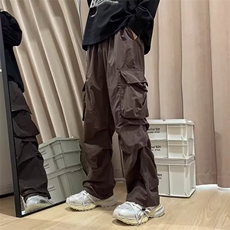 美式复古工装裤夏季束脚休闲阔腿长裤MK775P38，男装工装外套，星座1013-5