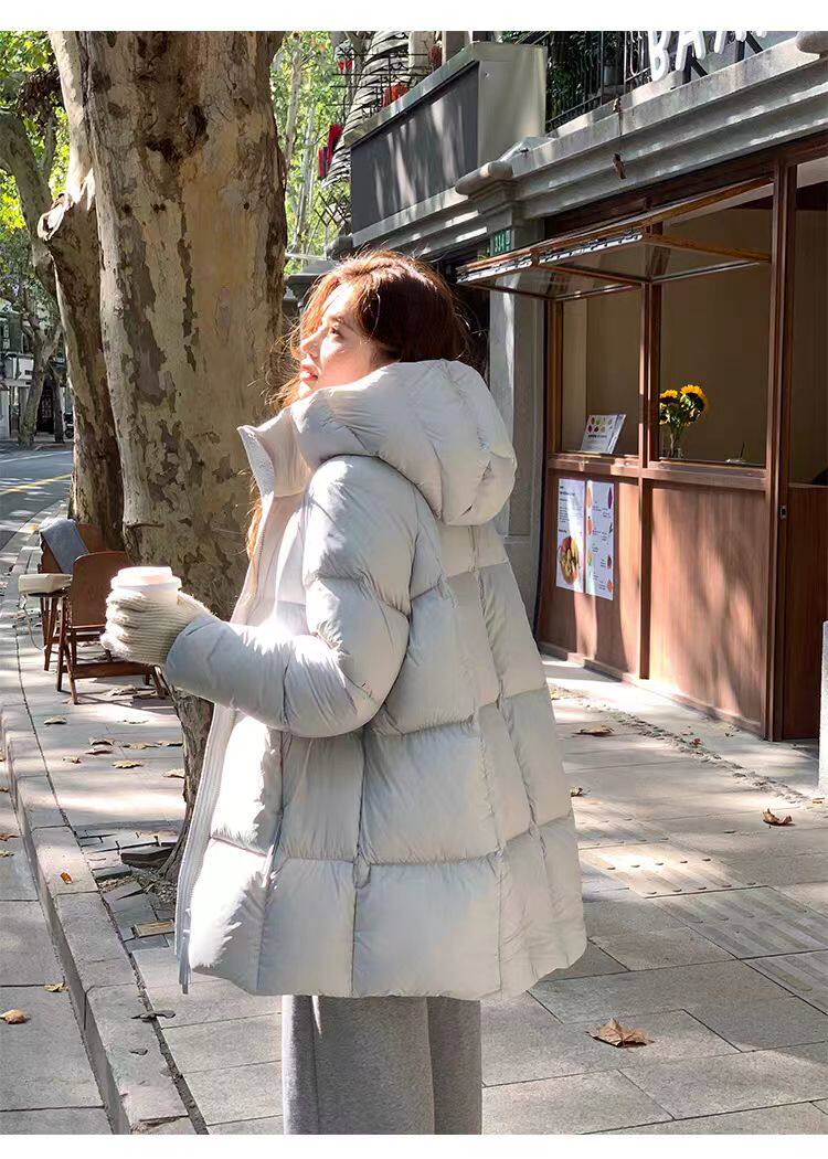 贝贝款羽绒服2024安心绒新标泡芙羽绒服中长款加厚外套女,女装棉衣/棉服,牛米欧羽绒服工厂店