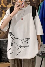 DX17193-P20纯短袖t恤男大码半袖打底衫宽松体恤衫港风，男装T恤，电商A040