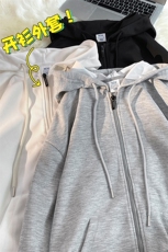 新款男连帽设计纯色百搭港风针织外套WT3412-P50控78，男装夹克，星座717