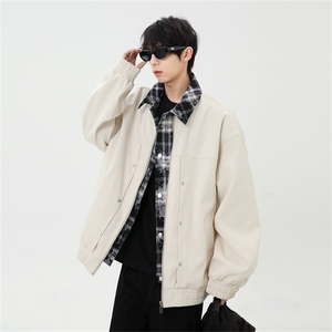 2025春休闲痞帅工装翻领夹克潮流外套得物二开XZ301b-2-JK2589P78图片