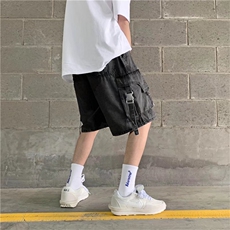 潮流春季牛仔裤男牛仔短裤松紧腰D666P45，男装牛仔裤，星座1116-2