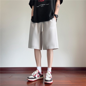 抖音品质夏季新款舒适字母印花宽松短裤B315-K24155-特p30控58图片