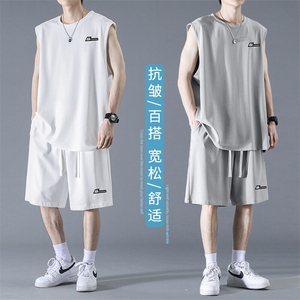 运动速干两件套男夏季薄款套装篮球休闲舒适TZ81-特批68109图片