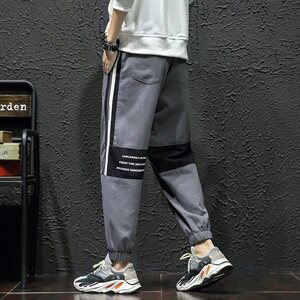 黑墙  秋冬1男士拼色大码休闲裤QT910 98%棉 2%纤维图片