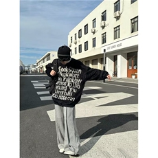 美式圆领毛衣男慵懒风休闲针织衫X026P53，男装针织衫/毛衣，星座1116-2
