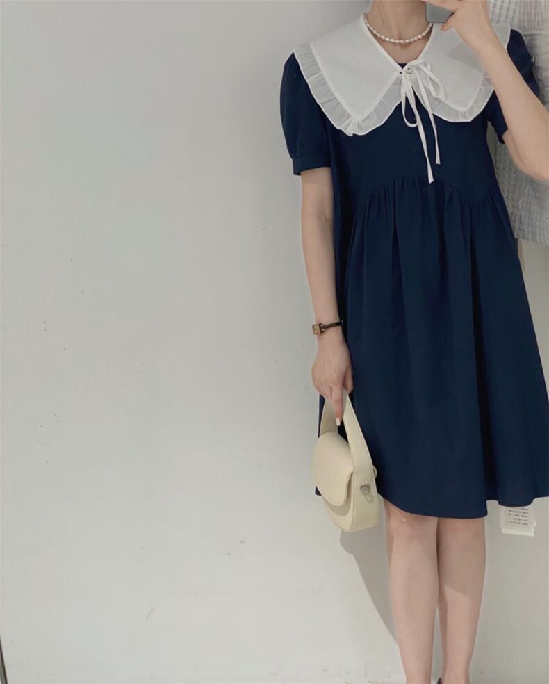 可脱卸披肩连衣裙，女装连衣裙，驿谷