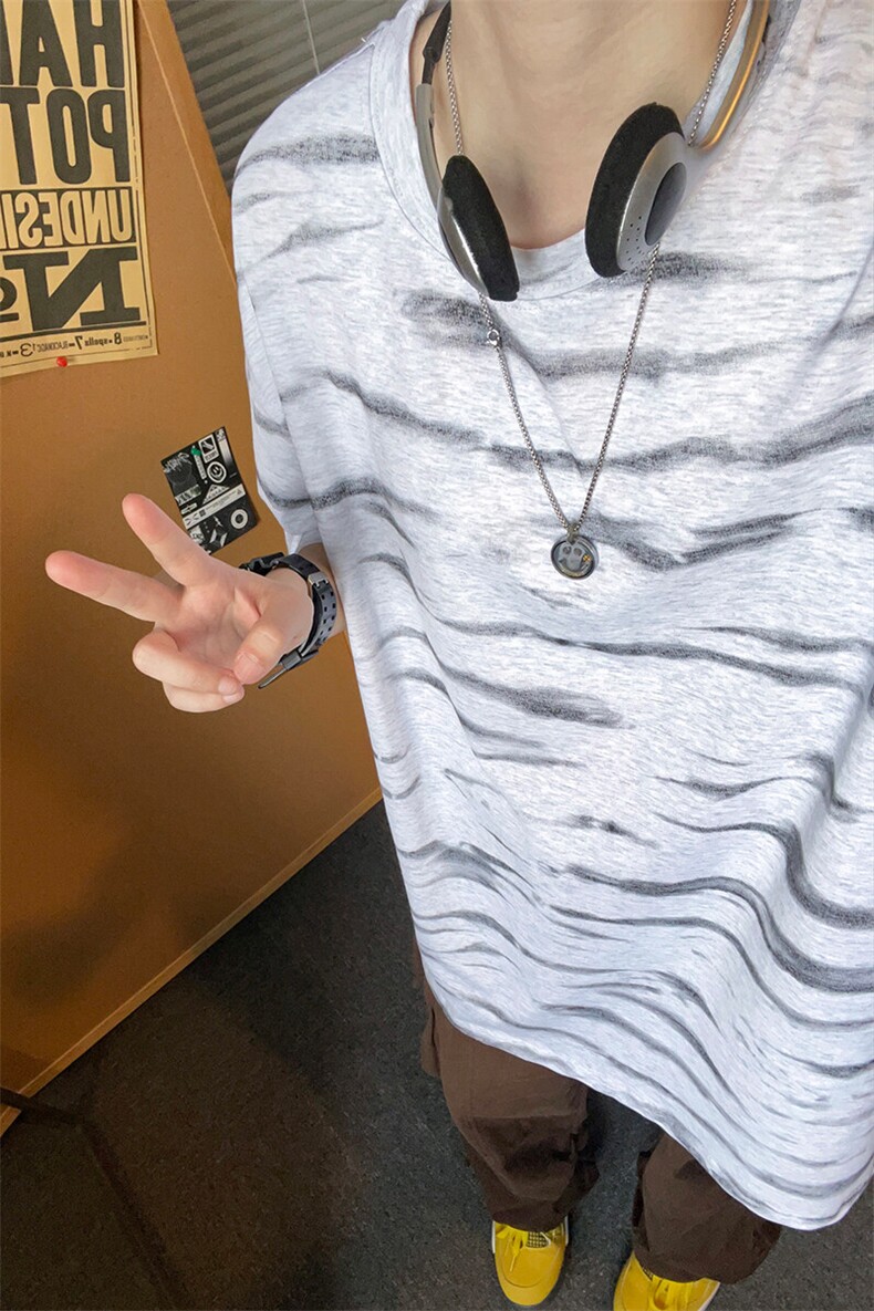 夏季潮牌扎染短袖T恤男宽松大码美式半袖体恤衫T3649-特价P30,男装T恤,电商A007