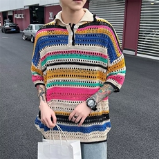 2024春夏季新款男休闲冰丝凉感短袖T恤B6001P38，男装T恤，星座1116-2