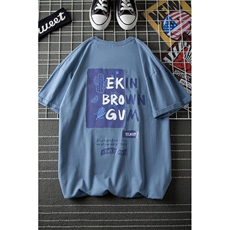 1图案已注册日系休闲情侣大码M-5XL港风短袖T恤网格7006特P18控39，男装T恤，星座226-2