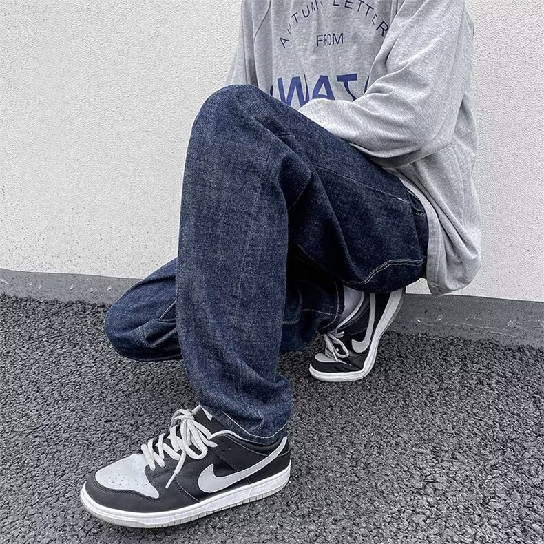 美式牛仔裤男春秋新款休闲直筒裤XB31P48图片