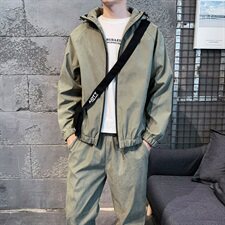 春季工装套装男潮流一套男夹克外套DS585T，男装夹克，电商A102