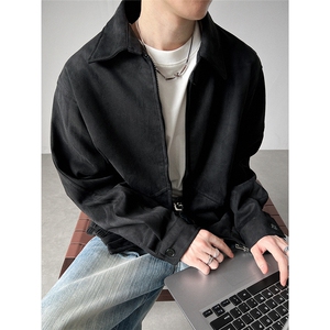 自家图~老钱风 麂皮绒cleanfit夹克外套 W1353/特P70图片