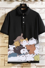 PL57162-P35翻领短袖polo衫男大码胖子半袖t恤男有领保罗衫，男装Polo衫，电商A040A