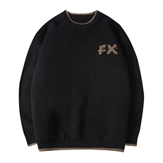 【抖音得物】2025秋季时尚毛衣针织衫男士圆领宽松长袖，男装针织衫/毛衣，电商A113