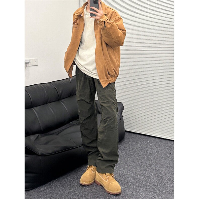 档口主推款软壳某音冲锋裤得物品质常规p45加绒p55,男装休闲裤,星座310A-4