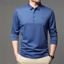下架J517钱塘2020-1秋冬新款主推男士高端休闲翻领T恤主推P72，男装T恤，钱塘207-1