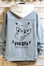 牛仔夹克男大码牛仔外套男茄克NJ77078-P60加绒款-P75，男装夹克，电商A040A