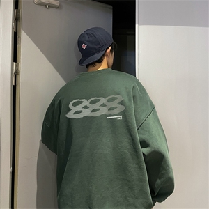 特P25控48 秋冬新款男士圆领卫衣宽松休闲日常百搭上衣WQ2423图片