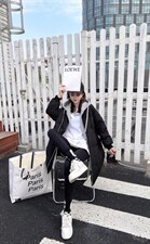 冬季新款假两件羽绒服，女装羽绒服，摩登风暴