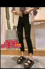 超面膜牛仔裤，女装牛仔裤，QZFF 秋子风帆