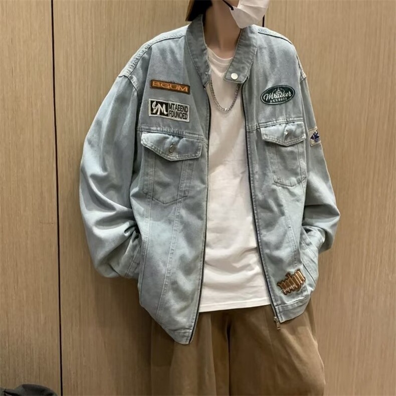 秋季青春流行男夹克文艺潮外套 J2053 P75图片