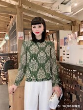 2022春季新款女装修身显瘦气质时尚花色小衫，其它，婉伦