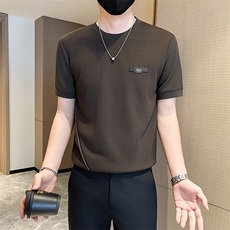 店主风秋冬季男士圆领短袖卫衣男时尚打底T301A-1/W05/P53控75，男装T恤，星座301A-1