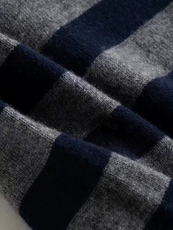 2025年秋季时尚气质圆领简约百搭条纹显瘦针织衫，女装羊毛衫，聚奥羊绒