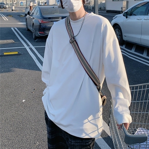 2026春装肌理感男士长袖T恤潮流男袖子纽扣设计 W56681/特P35 白6图片