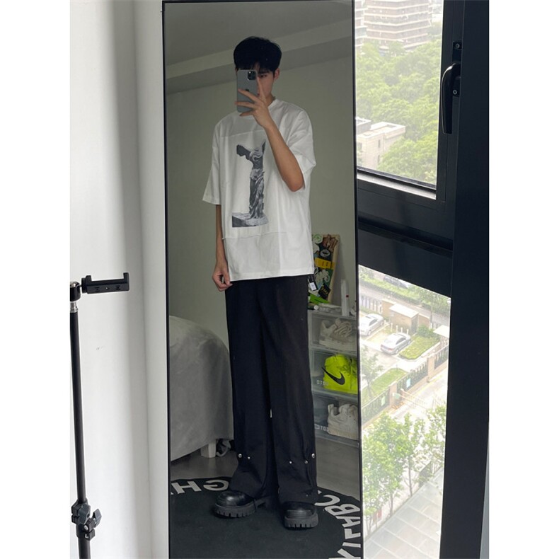 春秋季高街铆钉直筒阔腿西裤XK2303-P60,男装西裤,星座1002-1