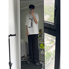 春秋季高街铆钉直筒阔腿西裤XK2303-P60，男装西裤，星座1002-1