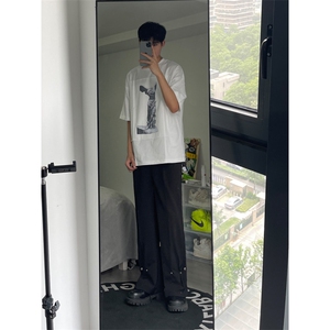春秋季高街铆钉直筒阔腿西裤XK2303-P60图片