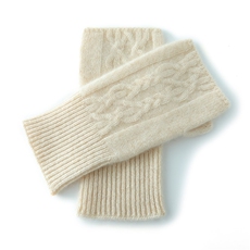 秋冬35%羊绒保暖手套舒适无压感时尚百搭黑色无指手套，手套，轩妮羊绒