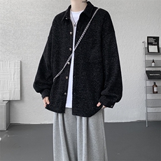 衬衫男春季新款港风宽松大码小香风长袖衬衣CS7002-P42，男装衬衫，星座214-3