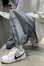 高级感hiphop休闲宽松牛仔裤炸街美式高街束脚长裤 A125-K915-P55图片