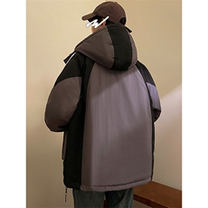 冬装新款港风羽绒冲锋衣轻薄型工装羽绒服男女8168-P195控价268，男装羽绒服，电商A441-1