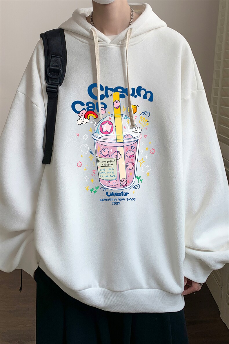 连帽卫衣男大码运动服帽衫外套WY2332-P35加绒款-P40,男装卫衣,电商A040