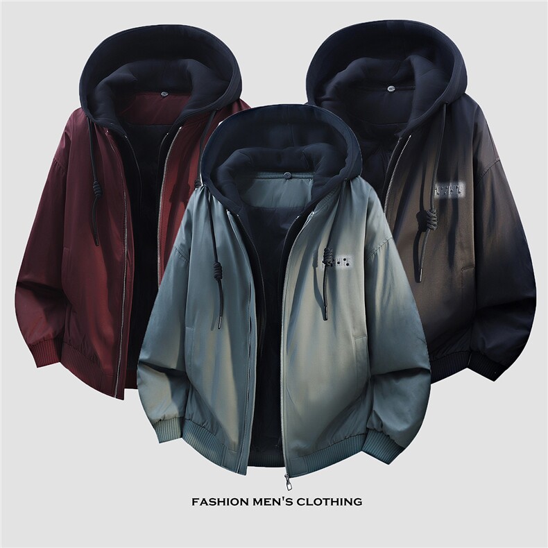 M-4XLB3533306P220灰连帽2025冬羽绒服136-161g有，男装羽绒服，电商B353