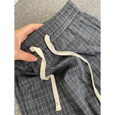 网图原版品质大货夏季格子裤男女宽松直筒休闲阔腿裤A648-P35，男装休闲裤，星座1505