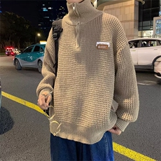 美式街头设计感圆领毛衣男慵懒风休闲针织衫MY9132P45，男装针织衫/毛衣，星座1116-2