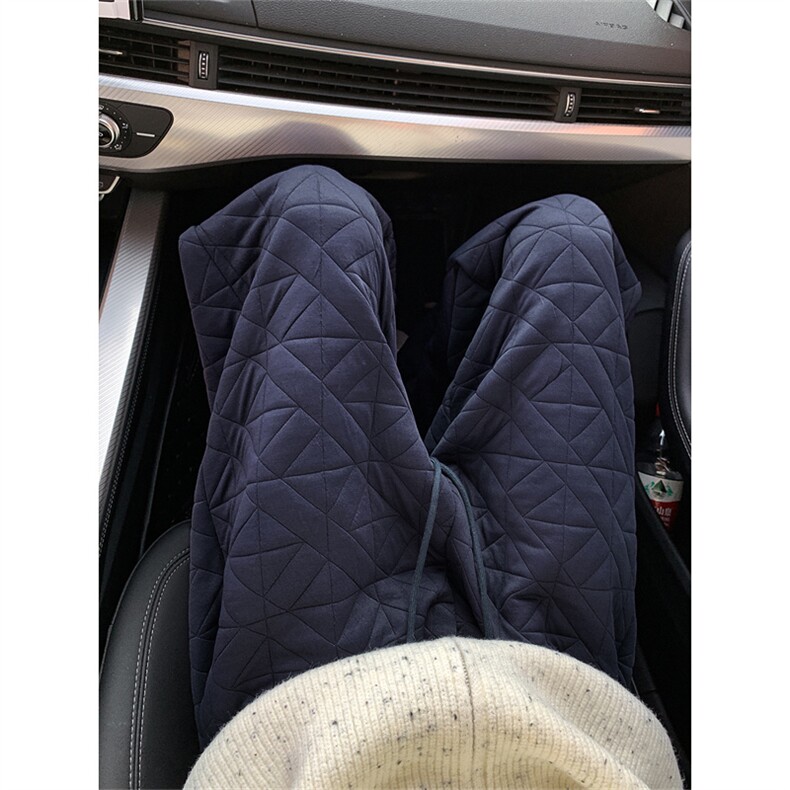 XZ-221-1/K1300/P55控78冬季保暖夹棉菱形格棉裤宽松直筒休闲裤,男装棉裤,星座221-1