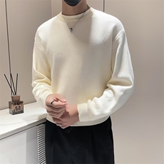 秋冬季圆领长袖轻奢男士休闲提花毛衣男装针织打底衫M887，男装针织衫/毛衣，星座1116A-2（原606A-1）