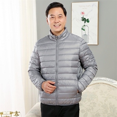 主推男士中老年90绒轻薄羽绒服外套男款秋冬休闲羽绒轻便外套，男装羽绒服，钱塘723