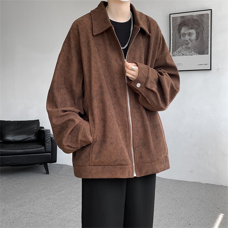 JK8886-特批80控138无差价秋冬季灯芯绒扎染印花宽松潮流外套,女装短外套,电商A058-1（原电商C417）