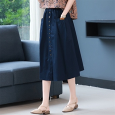 2025年夏季新款韩版休闲百搭半身裙遮肉显瘦，女装半身裙，简韵佳